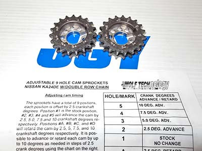 JWT adjustable cam gears